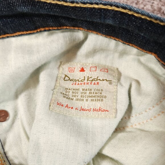 David Kahn Blue Jeans Womens Size 14 Bootcut Stretchy Cotton Polyurethane Casual - Picture 13 of 16